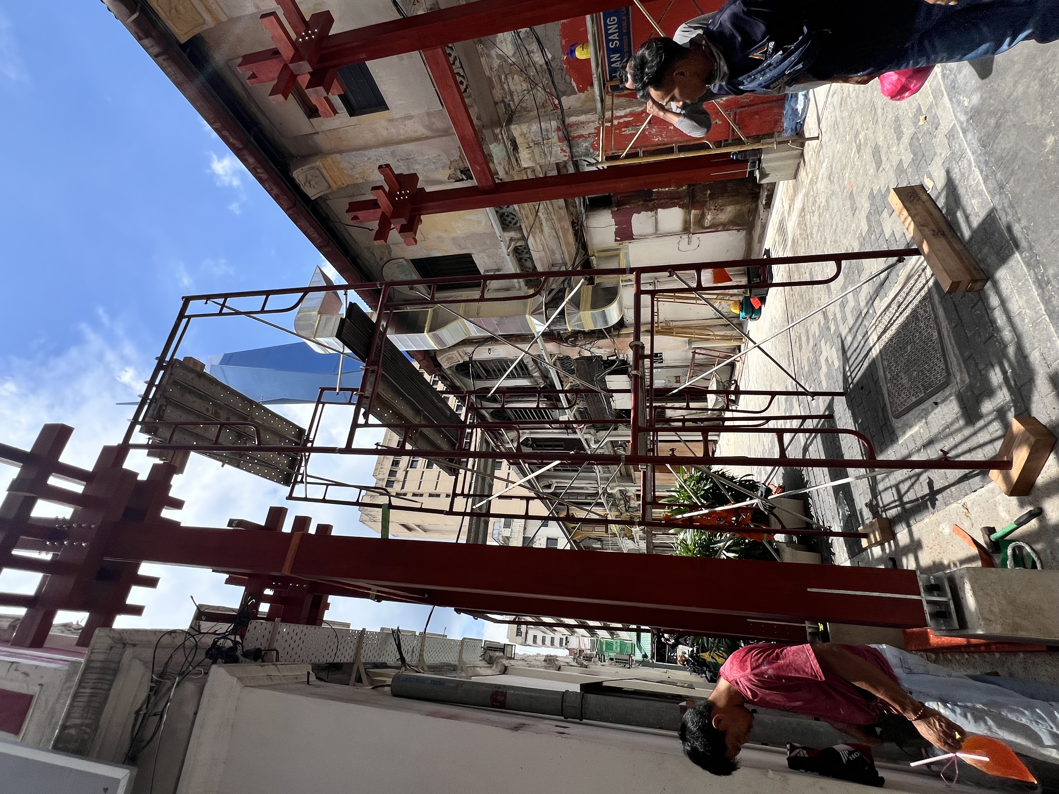 Lane looking in with arch