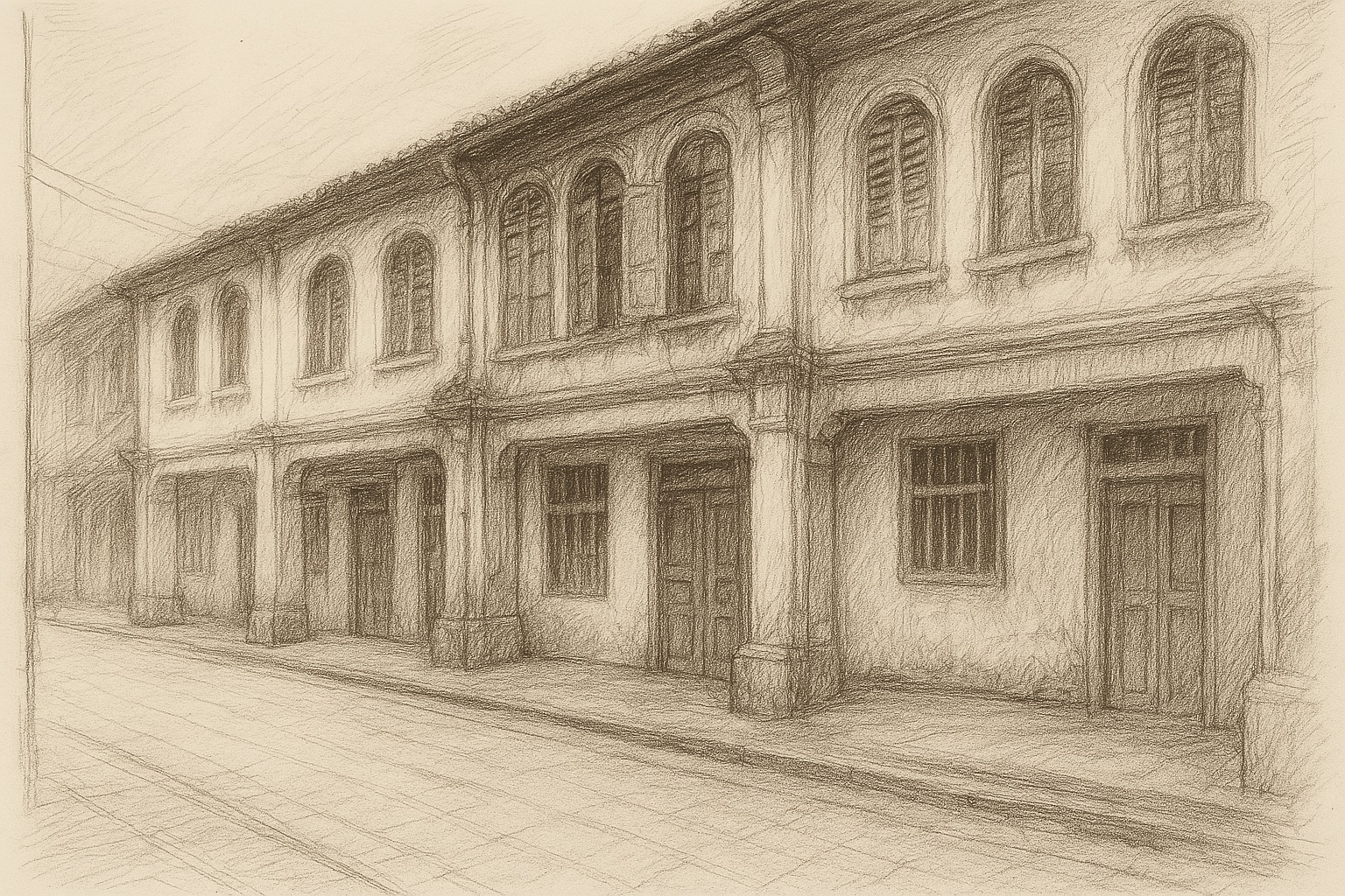 Heritage Shophouse Sketch